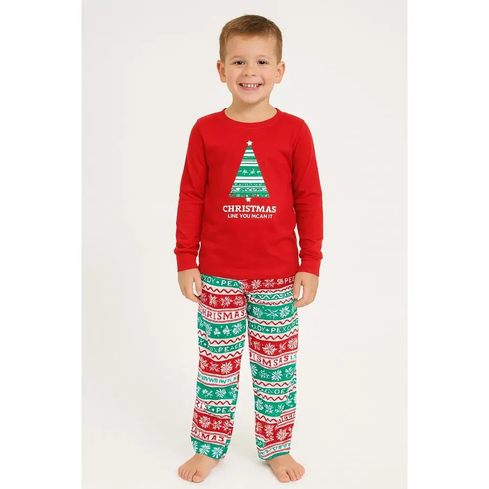 Jammies for Your Families Boys Red Christmas Pajama Set - Size 4 NWT